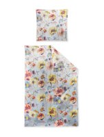 Irisette Lyocell-Satin Bettwäsche Set Lotus 8538 1 Deckenbezug 135x200 cm + 1 Kissenbezug 80x80 cm blau
