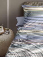 Irisette Lyocell-Satin Bettwäsche Set Lotus 8578 1 Deckenbezug 140x200 cm + 1 Kissenbezug 90x70 cm blau