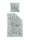 Irisette Feinbiber Bettwäsche Set Panda 8645 1 Deckenbezug 135x200 cm + 1 Kissenbezug 80x80 cm grün