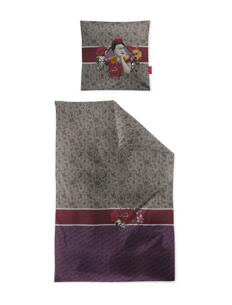 Irisette Mako-Satin Bettwäsche Set Playa 8535 1 Deckenbezug 155x220 cm + 1 Kissenbezug 80x80 cm bunt