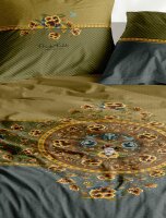 Irisette Mako-Satin Bettwäsche Set Playa 8536 1 Deckenbezug 135x200 cm + 1 Kissenbezug 80x80 cm grün