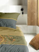 Irisette Mako-Satin Bettwäsche Set Playa 8536 1 Deckenbezug 155x220 cm + 1 Kissenbezug 80x80 cm grün