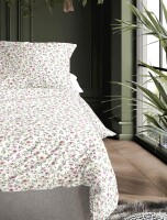 Irisette Mako-Satin Bettwäsche Set Tokio 8567 1 Deckenbezug 135x200 cm + 1 Kissenbezug 80x80 cm weiß