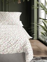 Irisette Mako-Satin Bettwäsche Set Tokio 8567 1 Deckenbezug 155x220 cm + 1 Kissenbezug 80x80 cm weiß