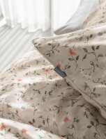 Irisette Mako-Satin Bettwäsche Set Tokio 8567 1 Deckenbezug 155x220 cm + 1 Kissenbezug 80x80 cm natur