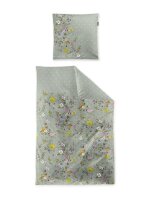 Irisette Mako-Satin Bettwäsche Set Tokio 8599 1 Deckenbezug 155x220 cm + 1 Kissenbezug 80x80 cm grün