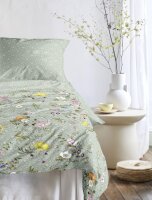 Irisette Mako-Satin Bettwäsche Set Tokio 8599 1 Deckenbezug 155x220 cm + 1 Kissenbezug 80x80 cm grün
