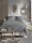 Irisette Mako-Satin Bettwäsche Set Tokio 8607 1 Deckenbezug 135x200 cm + 1 Kissenbezug 80x80 cm grau