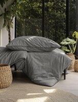 Irisette Mako-Satin Bettwäsche Set Tokio 8607 1 Deckenbezug 155x200 cm + 1 Kissenbezug 80x80 cm grau