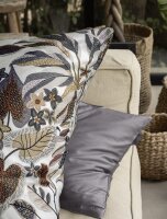 Irisette Mako-Satin Bettwäsche Set Wave 8528 1 Deckenbezug 155x220 cm + 1 Kissenbezug 80x80 cm grau