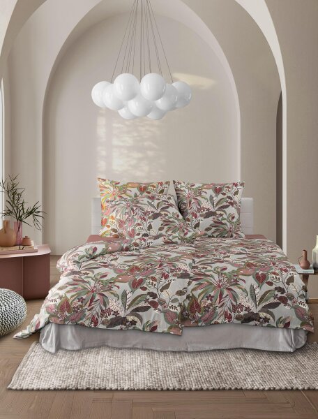 Irisette Mako-Satin Bettwäsche Set Wave 8528 1 Deckenbezug 135x200 cm + 1 Kissenbezug 80x80 cm bunt
