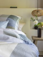 Irisette Mako-Satin Bettwäsche Set Wave 8542 1 Deckenbezug 140x200 cm + 1 Kissenbezug 90x70 cm grün