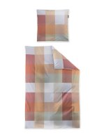 Irisette Mako-Satin Bettwäsche Set Wave 8542 1 Deckenbezug 140x200 cm + 1 Kissenbezug 90x70 cm rot