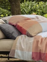 Irisette Mako-Satin Bettwäsche Set Wave 8542 1 Deckenbezug 140x200 cm + 1 Kissenbezug 90x70 cm rot