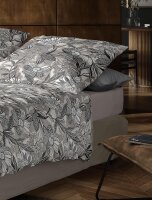 Irisette Mako-Satin Bettwäsche Set Wave 8585 1 Deckenbezug 135x200 cm + 1 Kissenbezug 80x80 cm natur
