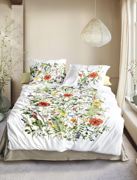 Irisette Mako-Satin Bettwäsche Set Wave 8590 1 Deckenbezug 155x220 cm + 1 Kissenbezug 80x80 cm bunt