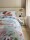 Irisette Mako-Satin Bettwäsche Set Wave 8596 1 Deckenbezug 135x200 cm + 1 Kissenbezug 80x80 cm blau