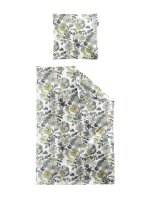 Irisette Mako-Satin Bettwäsche Set Wave 8623 1 Deckenbezug 140x200 cm + 1 Kissenbezug 90x70 cm grün