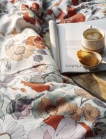 Irisette Mako-Satin Bettwäsche Set Wave 8623 1 Deckenbezug 140x200 cm + 1 Kissenbezug 90x70 cm rot