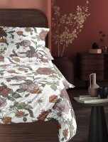 Irisette Mako-Satin Bettwäsche Set Wave 8625 1 Deckenbezug 135x200 cm + 1 Kissenbezug 80x80 cm orange