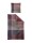 Irisette Mako-Satin Bettwäsche Set Wave 8637 1 Deckenbezug 135x200 cm + 1 Kissenbezug 80x80 cm rot