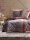 Irisette Mako-Satin Bettwäsche Set Wave 8637 1 Deckenbezug 155x220 cm + 1 Kissenbezug 80x80 cm rot