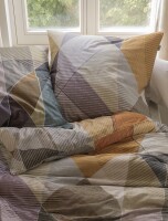 Irisette Mako-Satin Bettwäsche Set Wave 8639 1 Deckenbezug 140x200 cm + 1 Kissenbezug 90x70 cm bunt