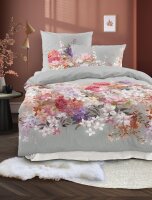 Irisette Mako-Satin Bettwäsche Set Wave 8669 1 Deckenbezug 135x200 cm + 1 Kissenbezug 80x80 cm grün