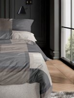 Irisette Mako-Satin Bettwäsche Set Wave 8672 1 Deckenbezug 135x200 cm + 1 Kissenbezug 80x80 cm natur