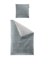 Irisette Mako-Satin Bettwäsche Set Wave-HK 8557 1 Deckenbezug 140x200 cm + 1 Kissenbezug 90x70 cm blau