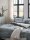 Irisette Mako-Satin Bettwäsche Set Wave-HK 8557 1 Deckenbezug 155x220 cm + 1 Kissenbezug 80x80 cm blau