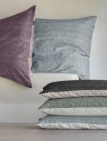 Irisette Mako-Satin Bettwäsche Set Wave-HK 8557 1 Deckenbezug 200x200 cm + 2 Kissenbezüge 80x80 cm blau