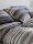 Irisette Mako-Satin Bettwäsche Set Wave-J 8651 1 Deckenbezug 155x220 cm + 1 Kissenbezug 80x80 cm grau