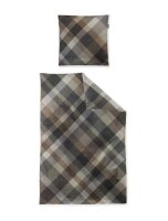 Irisette Flausch-Cotton Bettwäsche Set Zobel 8631 1 Deckenbezug 140x200 cm + 1 Kissenbezug 90x70 cm natur