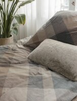 Irisette Flausch-Cotton Bettwäsche Set Zobel 8631 1 Deckenbezug 140x200 cm + 1 Kissenbezug 90x70 cm natur