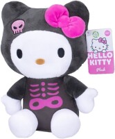 Kuschelige Hello Kitty Plüschfigur im lila Kleid ca. 23 cm