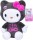 Kuschelige Hello Kitty Plüschfigur im lila Kleid ca. 23 cm