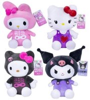 Hello Kitty Kuromi Plüschtier schwarz-lila Outfit...