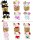 Hello Kitty Plüschfigur 27 cm im lila Kleid mit Krone