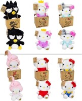 Hello Kitty My Melody Plüschfigur 27 cm rosa mit Kapuze