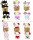 Hello Kitty My Melody Plüschfigur 27 cm rosa mit Kapuze