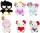 Hello Kitty My Melody Plüschfigur 27 cm rosa mit Kapuze
