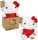 Hello Kitty Plüschfigur 27 cm im roten Kleid mit Schleife