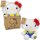 Hello Kitty Plüschfigur 27 cm im gelben Outfit mit Schleife