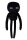 Minecraft Plüschtier Enderman 35 cm schwarz mit lila Augen