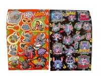 Lilo&Stitch Bubble Sticker Aufkleber Buch mit Angel, Stitch, Schrulle und seine Freunde über 50 Sticker blau pink