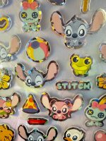 Lilo&Stitch Bubble Sticker Aufkleber Buch mit Angel,...