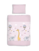 Dobnig Biber Kinderbettgarnitur 2tlg. 100x135 cm rosa mit...