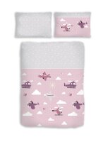 Dobnig Biber Kinderbettwäsche 2tlg. 100x135 cm rosa...