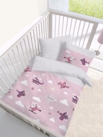 Dobnig Biber Kinderbettwäsche 2tlg. 100x135 cm rosa...